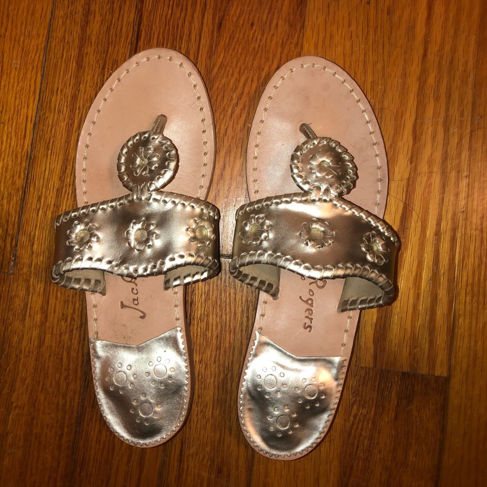 Metallic Silver/Gold Jack Rogers Women Size 6.5